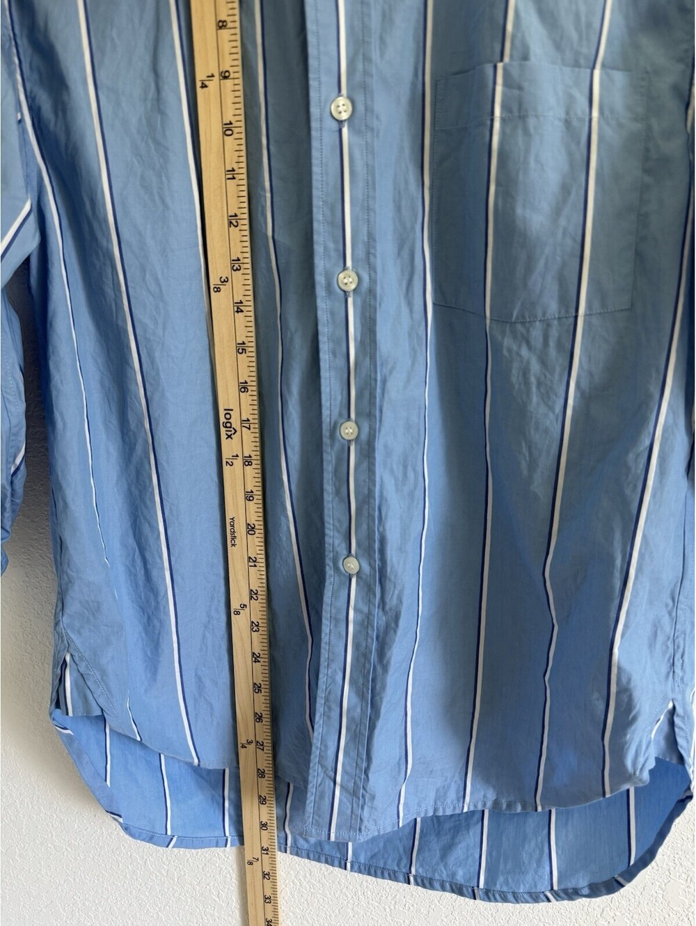 Citizens Of Humanity Kayla Shirt Sz XS Blue 100% Cotton Button Up Sophisticated - Picture 6 of 8